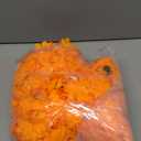 10 PC - 5 feet Marigold Garland |Indian/American Wedding Party Mantle Decoration, Faux Garlands Wedding Garland, Diwali Decoration, Spring Bush Floral! (Golden Yellow (Light Orange))