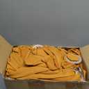 CHENGU 150 Pieces Spandex Stretch Chair Sashes Bows Elastic Chair Cover Bands Ties with Buckle Slider for Wedding Party Reception Events Universal Ceremony Banquet Decorations (Gold)