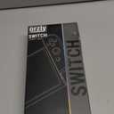 Orzly Carry Case Compatible with Nintendo Switch and New Switch OLED Console - Black Protective Hard Portable Travel Carry Case Shell Pouch with Pockets for Accessories and Games (6.2 inch Switch 1)