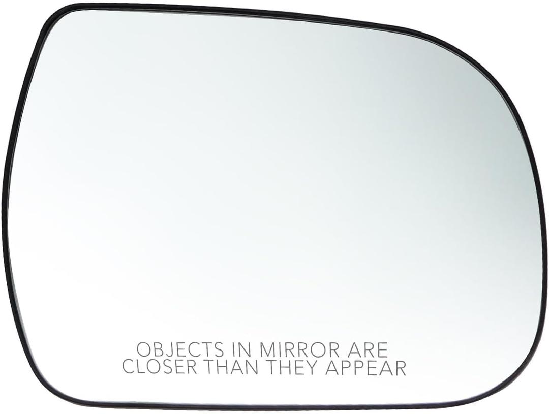 Mirror Glass Compatible with Sienna 2011 2012 2013 2014 Right Side Heated Convex Glass with Backing Plate