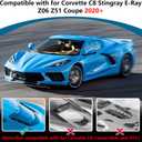 Rear Window Split Louver Panel Applique Trim Compatible with C8 Corvette