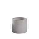 Ekirlin 3.5 inch Plant Pot Indoor, Grey Cement Flower Planters for Home Decor, Modern Succulents Containers with Drain Hole, Removable Rubber Stopper, Non-Slip Soft Pad, for Most Plants and Flowers