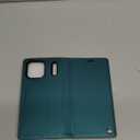 Wallet Case for iPhone 17 Pro Max Compatible with Magsafe, 2-in-1 PU Leather Flip RFID Blocking Card Holder Stand Shockproof Magnetic Detachable Cover for iPhone 17 Pro Max 6.9", Bluegreen