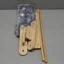 3 Pcs Cat Window Perch with Wooden Frame, Glow in The Dark Foldable Cat Hammock Bed with Toy for Indoor Cats, Washable, Strong Suction Cups, No Drilling, Supports Large Cats