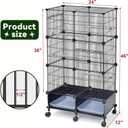 VISCOO Upgraded Encrypted 46-Inch Bird Cage, with Wooden Perches, Metal Parakeet Cage with Slide-Out Tray, Water Bottle&Feeder, Bird Cages for Parrot,Parakeets,Cockatiel,Lovebird,Small Mid-Sized Birds