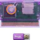 GBA Flash Cartridge with Upgraded Firmware, High-Capacity microSD/TF Card Support, Compatible with GBA, GBA SP, Game Boy Micro, DS and DS Lite via GBA Slot, Supports up to 128GB