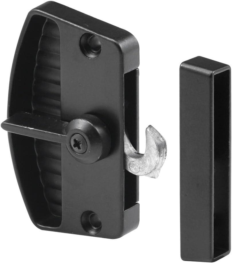 Prime-Line A 155 Deluxe Latch and Pull, 2-3/8 In., Diecast Construction, Painted Black (Single Pack)