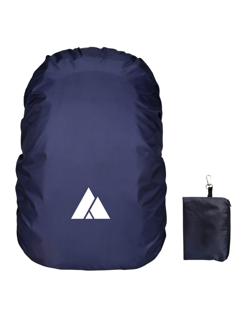 Waterproof Backpack Rain Cover , Heavy-Duty Nylon Pack Cover with Upgraded Double Adjustable Closure System and a Carry Pouch for Hiking, Cycling. Durable and Lightweight, Medium