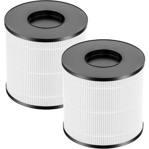2 Pack 3389 HEPA Replacement Filter Compatible with Bissell MYair+ and MYair HUB 2905A 3179A, Part Number 3389