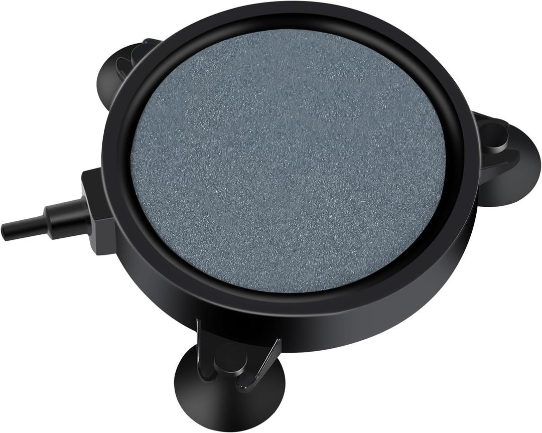 AQUANEAT Aquarium Air Stone Disc 4 inch, Aerator Bubble Diffuser, Air Pump Accessories Airstones for Aquariums, Fish Tanks, Hydroponics, and Ponds