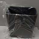 Small Bathroom Trash Can 2.4 Gallon Wastebasket, Slim Metal Garbage Can Matte Black Stainless Steel Trash Bin for Bedroom,Office,Kitchen,Toilet, rv, Near Desk, Under Sink