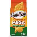 Goldfish Mega Bites Cheddar Jalapeo Crackers, 5.9 Oz Bag (EXP 04/05/26)