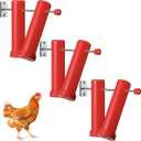 Reallnaive 3 Set Chicken Treat Dispenser Wall Mounted Chicken Feeder Accessories Hanging Treat Dispenser for Indoor Outdoor Coop Hens Poultry Duck Birds