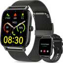 Smart Watch for Men Women Fitness: Waterproof Make Answer Call Running Smartwatch for Android Phone iPhone Samsung Compatible Digital Mens Watches SpO2 Sleep Heart Rate Monitor Step Pedometer Tracker