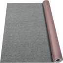 Grefinity Marine Carpet,5 FT x 10 FT Smoke Gray Indoor Outdoor Carpet 0.2" Thick Boat Carpet with Water-Proof TPE Backing, Non-Slide Outdoor Marine Carpet Roll for Home, Patio, Porch, Deck