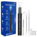 Plaque Remover for Teeth - Tartar Remover for Teeth, Dental Calculus Remover Teeth Cleaning Kit 4 Speed Modes with 4 Replaceable Heads, IPX6 Waterproof with LED Light