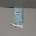 FABSPARK Case for iPhone 16 Pro Max,Compatible with MagSafe,Magnetic Clear Curly Wavy Frame Wave Case with Sparkly Bling Glitter,Transparent Acrylic Hard PC for iPhone 16 Pro Max,Glitter Clear Blue