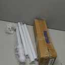 Barcetine 5ft Stainless Steel Flag Pole for House, Tangle Free Design with Two-Position Bracket, White, for 3x5 American Flag, Outdoor Use