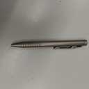 OKNIFE B1 Ti Titanium Pen with 2-in-1 Clip, Bolt Action Pen with Clip, Lightweight EDC Ballpoint Pen with 2 pcs Refills Ideal for Office, Working, Writing