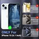 Magnetic for iPhone 15 Case,[Screen Protector] [Compatible with MagSafe][Military Grade Drop Protection][Heavy Duty Protection][Shockproof] 2-Layer Durable Bumper Phone Case 6.1"-Blue