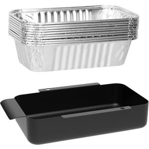 G416-0015-W1 Grill Grease Tray Replacement for CharBroil Performance 463242716 463234513 463344523 G325-5703-W1 463331221 463365021 463448021 9328812P06 Grill Parts with 10 Pack Aluminum Foil Drip Pan