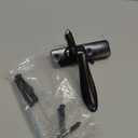 Ideal Security in-Swinging Storm Door Handle Set  for Inward-Opening Storm & Screen Doors ONLY  Surface Mount, Locking Inside Latch, Black