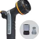 Melnor 65179AMZ Heavyweight Metal Thumb Control Nozzle w/Quick Connect Set (Multi-Pattern)