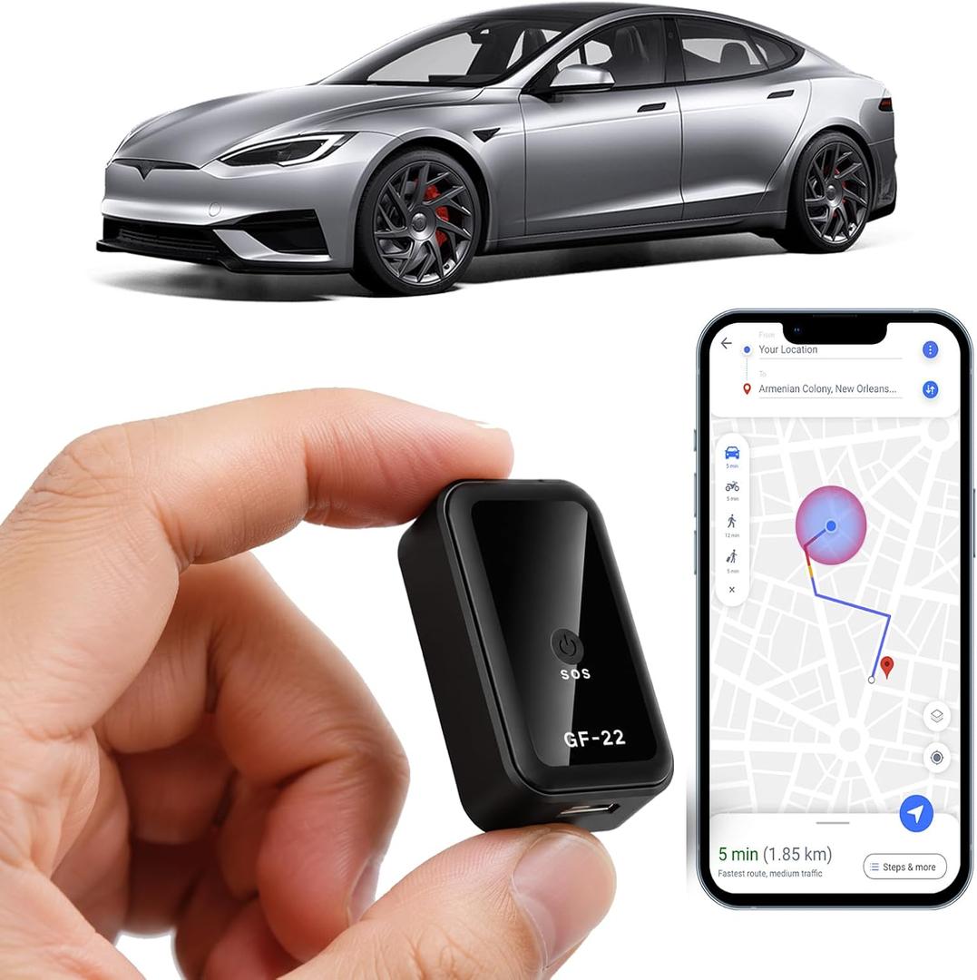 Mini GPS Tracker for Vehicles - Portable Real Time Magnetic GPS Tracking Device for Car, Full Global Coverage Location Tracker for Kids,Trucks/Person,No Subscription Required/No Monthly Fee (Mini)
