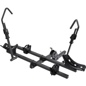 TANX Bike Racks for Ebikes,Fat Tire Bike Rack for Tow Hitch 2-Bike 200 lbs Capacity,Hitch Bike Rack for Heavy E Bike, Wobble Free Smart Tilting Platform Style Bike Rack for Standard, 2 inch Receiver