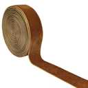 2 x Qingxii Decorr Wedding Christmas Valentin's Day Gift Box DIY Craft Décor Velvet Ribbon(Brown#1, 1''x2Yards)