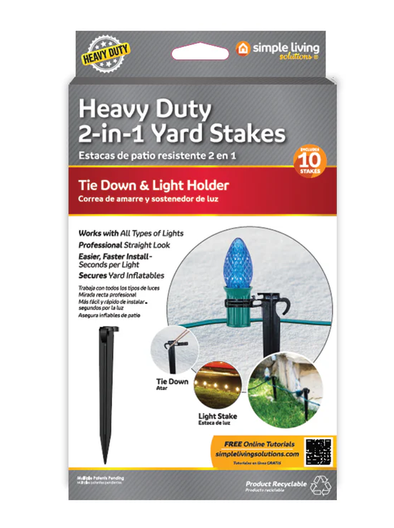 heavy gaurd 2-1 yard stakes 10 pcs( 2 Pack)
