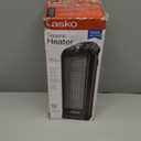 Lasko Oscillating Ceramic Tower Space Heater for Home with Overheat Protection, Adjustable Thermostat, and 2 Speeds, 15.7 Inches, Black, 1500W, CT16450