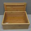 11" Bamboo Wood Stash Storage Box by Trademark Innovations