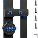 Barn Door Lock,Flip Latch with Combination,180-Degree Sliding & Swinging Door Lock with Cabinet 3-Digit Password Keyless,Gate Latches Bolts for Barn Door Garage Shed Window Fence(Black,180 Degree)