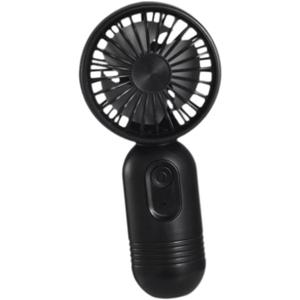 Fenteer Portable Mini Personal Fan Handheld Fan Rechargeable Quiet Small Mini Fan Portable Pocket Fan for Running Hiking Outdoor, Black