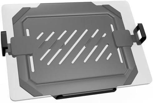 Laptop VESA Mount Tray Holder for Monitor Arms and Stands 75x75mm 100x100mm Clamp Notebook Adjustable 12 to 17 inch Black Universal