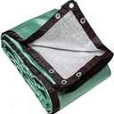 95% Green Aluminum Sun Shade Cloth Fabric Privacy Screen Car Pet Cover with Grommets for Patio Garden Pergola Cover Canopy 10 FT x 10 FT