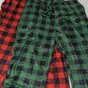 Ekouaer Womens 2 Pack Lounge Pants Comfy Pajama Pants Plaid Pajama Bottoms with Pockets Drawstring Pj Bottoms Pants XL