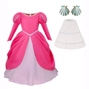 Naywig Mermaid Princess Dress Ariel Costume For Kids Girls Birthday Halloween Party Cosplay Dress Up, XL