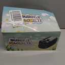 Bubble Machine, Automatic 18000+ Per Minute Big Bubbles Blower Maker for Kids Toddlers with 2 Speeds,6 Wands,Operated by Plugin or Batteries for Outdoor/Indoor Birthday Parties, Wedding (Black)