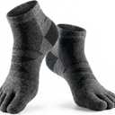 COLORADO SOCK CO  Midweight Merino Toe Socks for Men & Women  Durable, Blister Prevention, Hiking & Running Socks  2 Pair (Small)