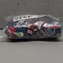 Smiry Stretch Printed Office Computer Chair Covers, Universal Desk Rotating Chair Slipcovers Removable Washable, Soft Fit Anti-Dust Spandex Protector Cover with Zipper, Blue Green