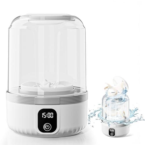 Underwear Washing Machine, Upgrade 1.5L Mini Portable Washing Machine Rechargeable Underwear Washer Deep Cleans Small Clothes for Apartment, Dorm, RV, Travel & Hotel Use