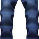 FREDD MARSHALL Men's Fleece Lined Skinny Winter Slim Fit Thicken Warm Stretch Jeans