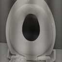 Jool Baby Quick Flip Toilet Seat with Built-in Potty & Splash Guard for Toddler Training, Slow Close (Elongated)