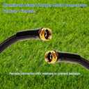2 x SheeChung Short Garden Hose 2ft x 5/8",Water Hose for Hose Reel Faucet,Flexible,Lightweight Rubber Hose with Female to Female Fittings,Small Leader Hose Heavy Duty,Kink Free,3/4"GHT