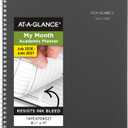 AT-A-GLANCE Planner 2026-2027 Monthly Academic 12-Month July-June Calendar Notebook, 8-1/2" x 11", DayMinder, Charcoal (AYC47045)