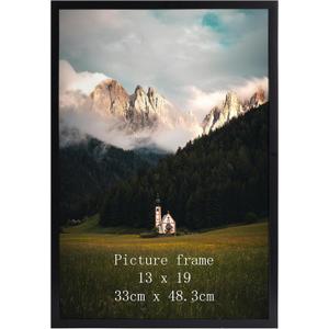 Giftgarden 13x19 Picture Frame Black, 13 by 19 Thin Poster Photo Frame for Gallery Wall Display, Single