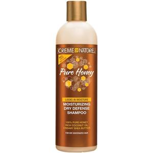 Creme of Nature Pure Honey Moisturizing Dry Defense Shampoo, Gently Cleanses & Restores Moisture, With Coconut Oil & Shea Butter, For Dry, Dehydrated or Brittle Hair, 12 oz