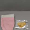 JMvicyroam Woven Basket,Small Rope Storage Bin with Handles & Ribbon Bag, Organizer for Shelves Closets,Gift Basket Empty for Birthday,Books,Dog Toys, White&Pink/2 Pack